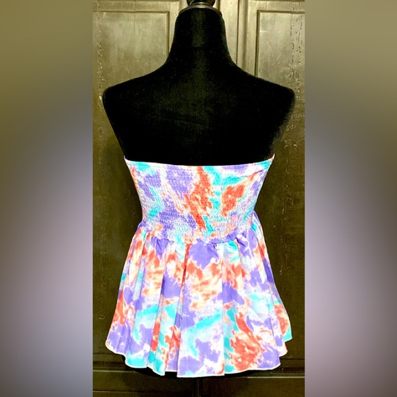 Shein purple blue & pink tube top - Size Medium NWNT with Bag - Picture 3 of 9